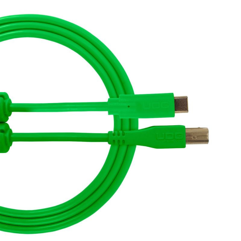 Аудиокабель UDG Ultimate Audio Cable USB 2.0 C-B Green Straight 1,5m (U96001GR)